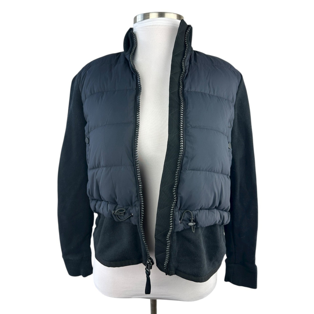 James Perse x Yosemite Mixed Media Jacket Zip Puffer Black Size 1 US Small - Picture 4 of 16